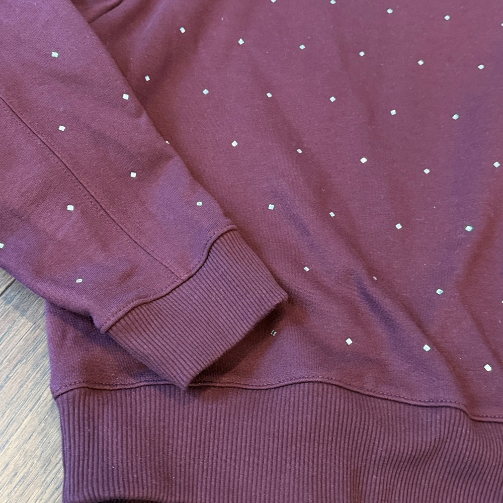 A New Day Rhinestone Fleece Sweater Small - Picture 2 of 6